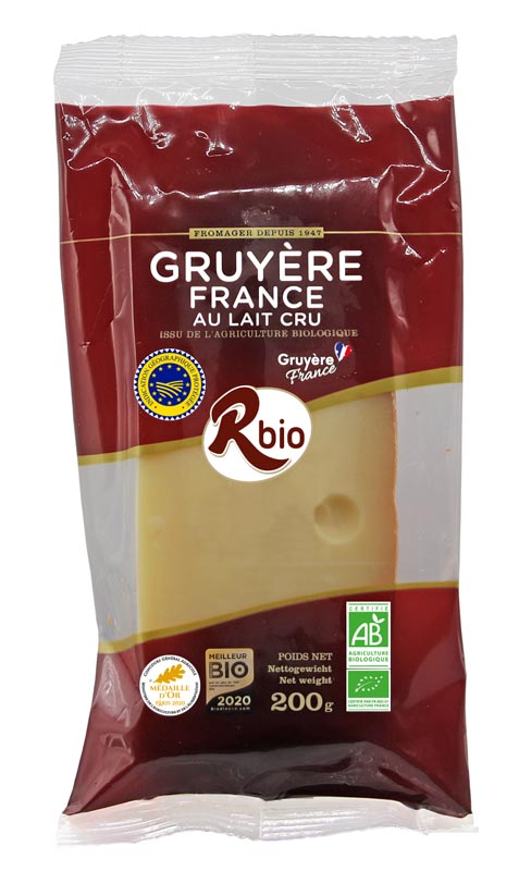 Rbio Gruyère IGP portion bio 200g